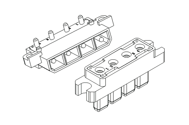HX-CNT01-04B电源连接器
